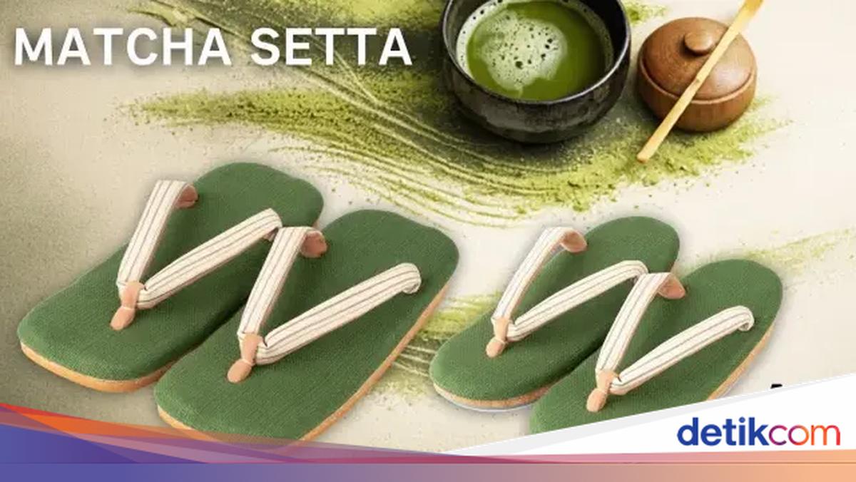 Wow! Sandal Jepang Ini Diwarnai Bubuk Matcha Asli dari Kyoto