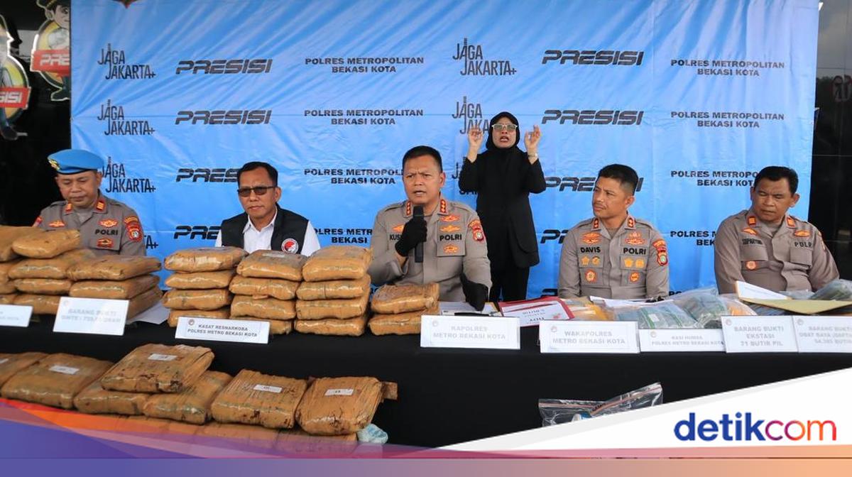 Polres Bekasi Kota Ungkap 80 Kasus Narkoba, 98 Tersangka Dijerat