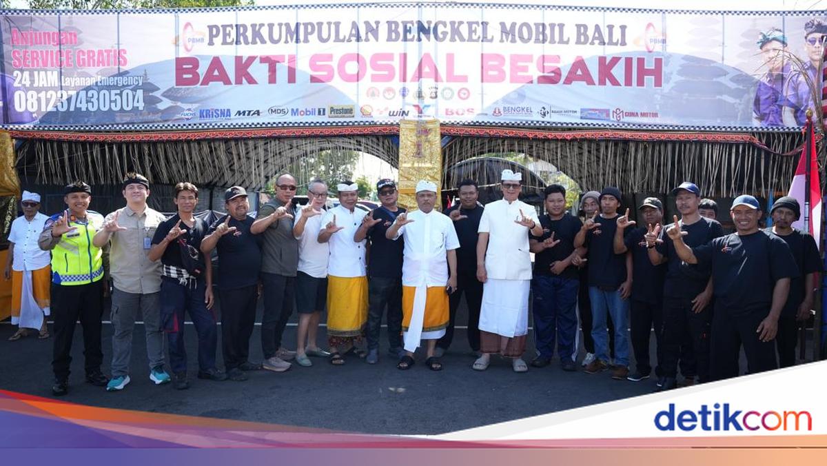 Polantas Menyapa di Besakih, Kakorlantas Temui Perkumpulan Bengkel Mobil Bali