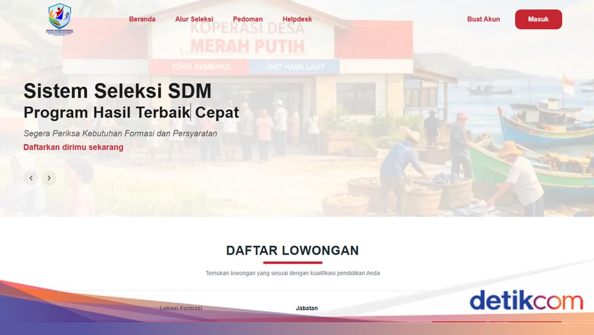 Lowongan Koperasi Merah Putih 2026 Lengkap Batas Akhir Pendaftaran