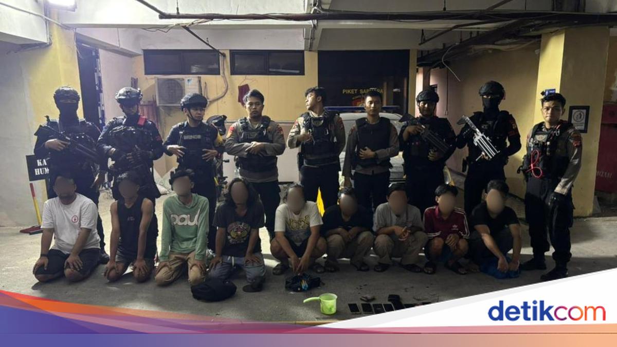 Polisi Tangkap 9 Pemuda Mabuk Hendak Tawuran di Jaktim, Senjata Rakitan Disita