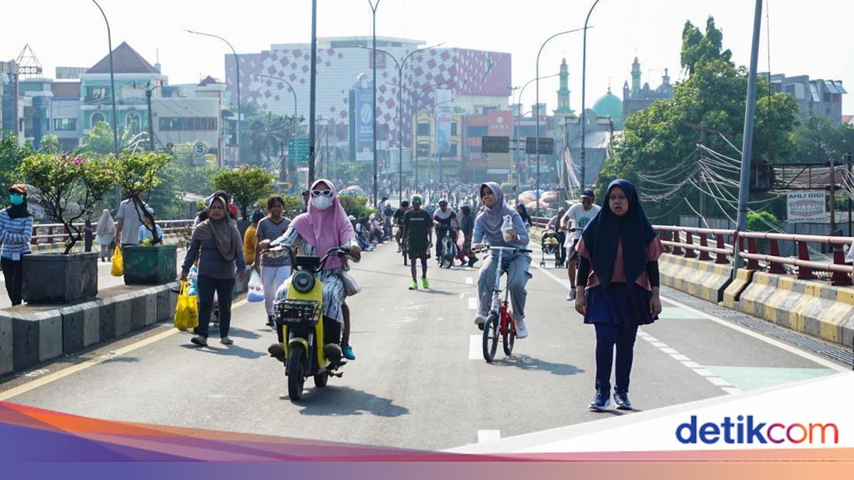 Warga Padati CFD Margonda, Jalan Jadi Ruang Rekreasi
