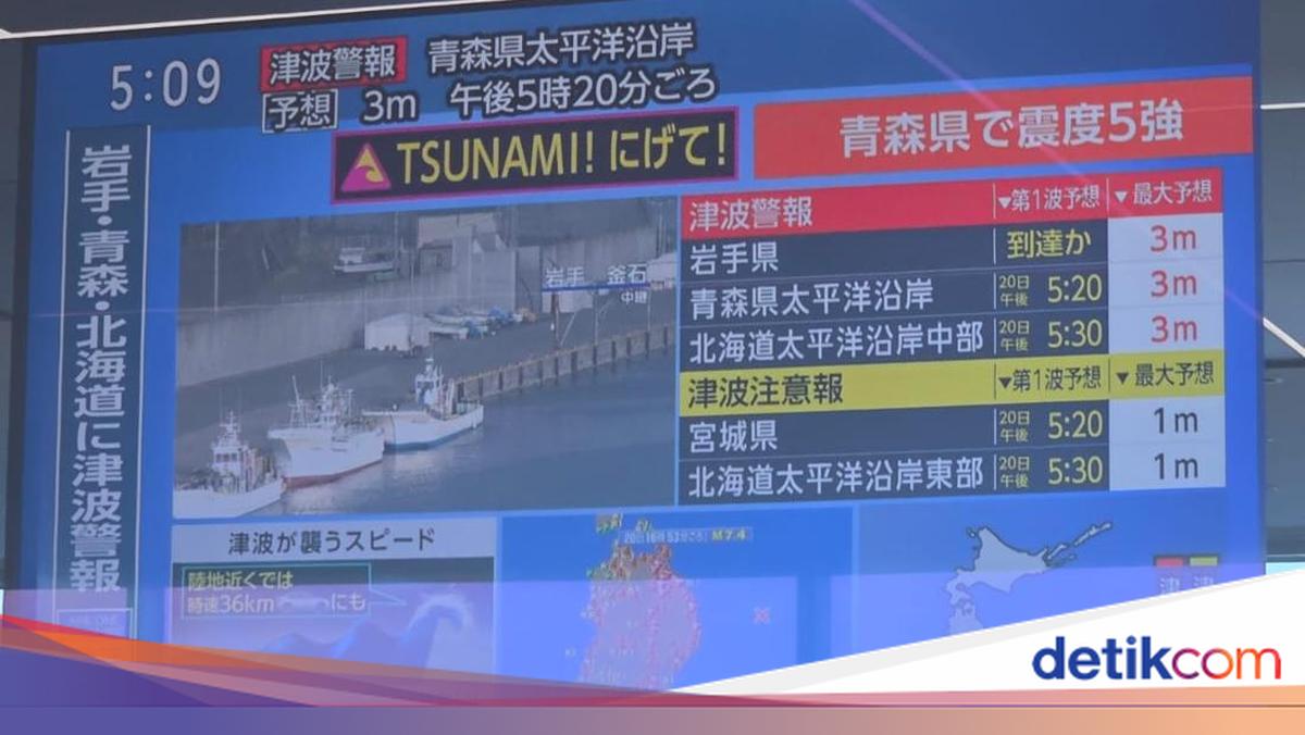 Cerita WNI Saat Gempa M 7,4 Jepang: Langsung Muncul Peringatan Tsunami di TV