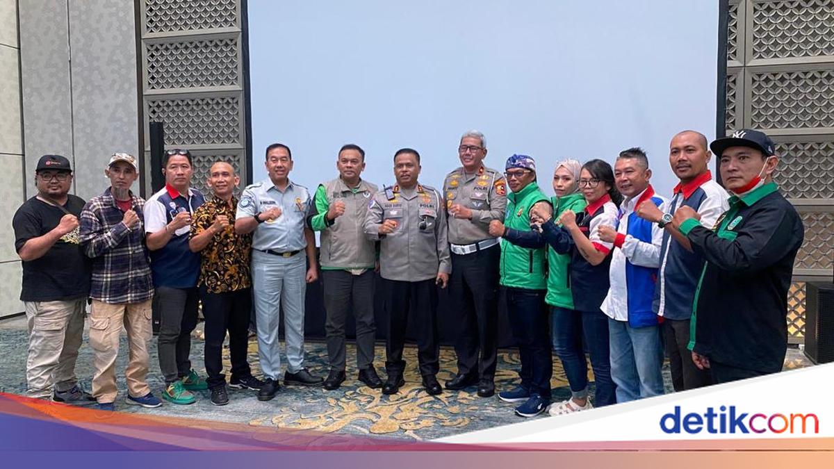 Kakorlantas Silaturahmi dengan Komunitas Ojol Nusantara, Dorong Jadi Pelopor Keselamatan