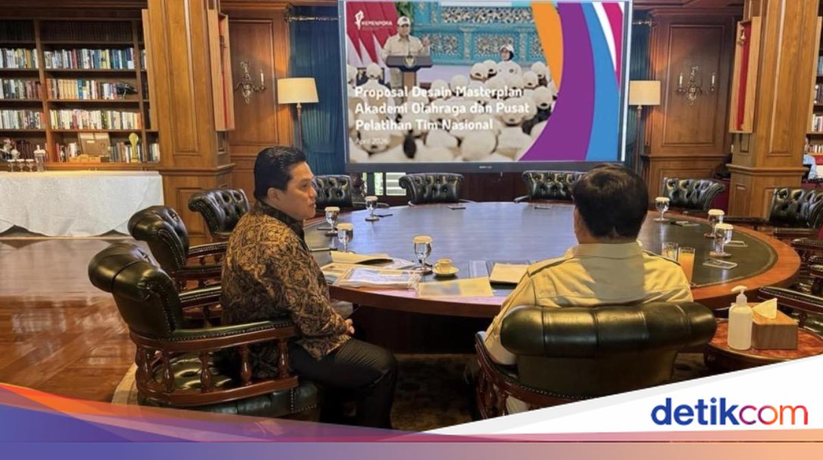 Erick Thohir Lapor ke Prabowo soal Pembangunan Pusat Pelatihan Timnas