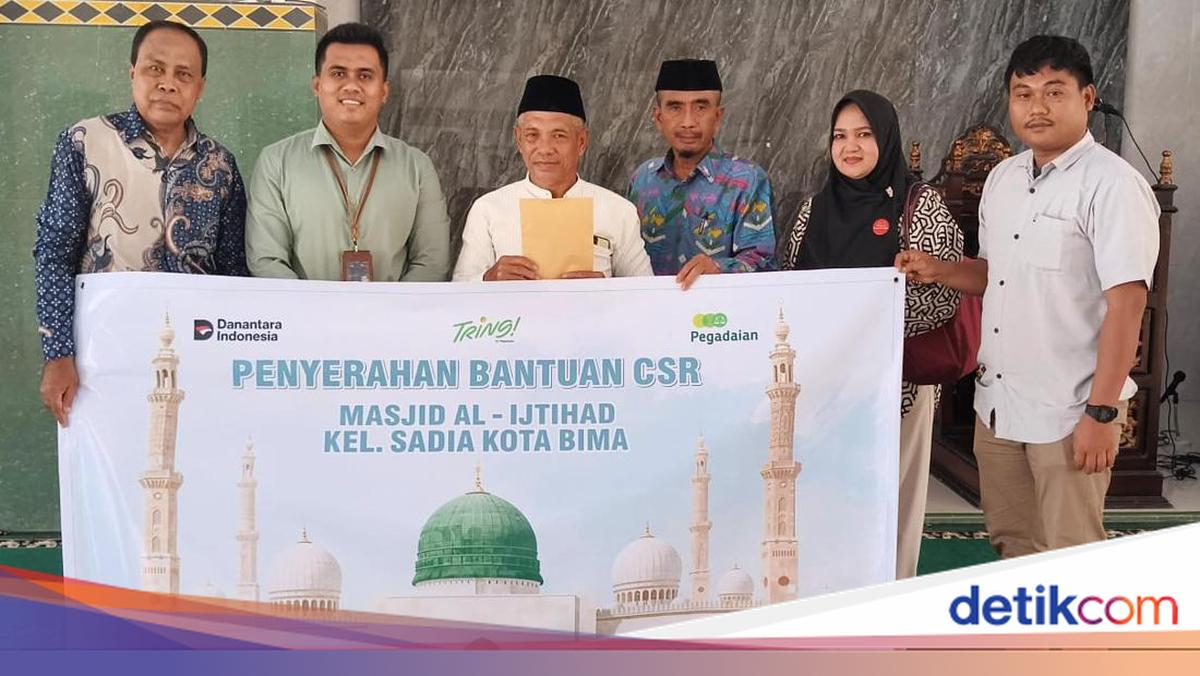 Pegadaian Cabang Bima Serahkan Bantuan CSR Alat Ibadah ke Masjid Al Ijtihad
