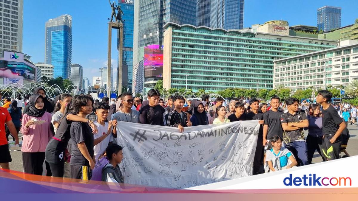 Komunitas Pelajar Gelar Aksi Damai di CFD HI, Edukasi Bahaya Tawuran