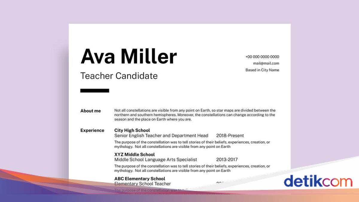 Cara Membuat CV Lamaran Kerja ATS Friendly Lengkap dengan Contohnya