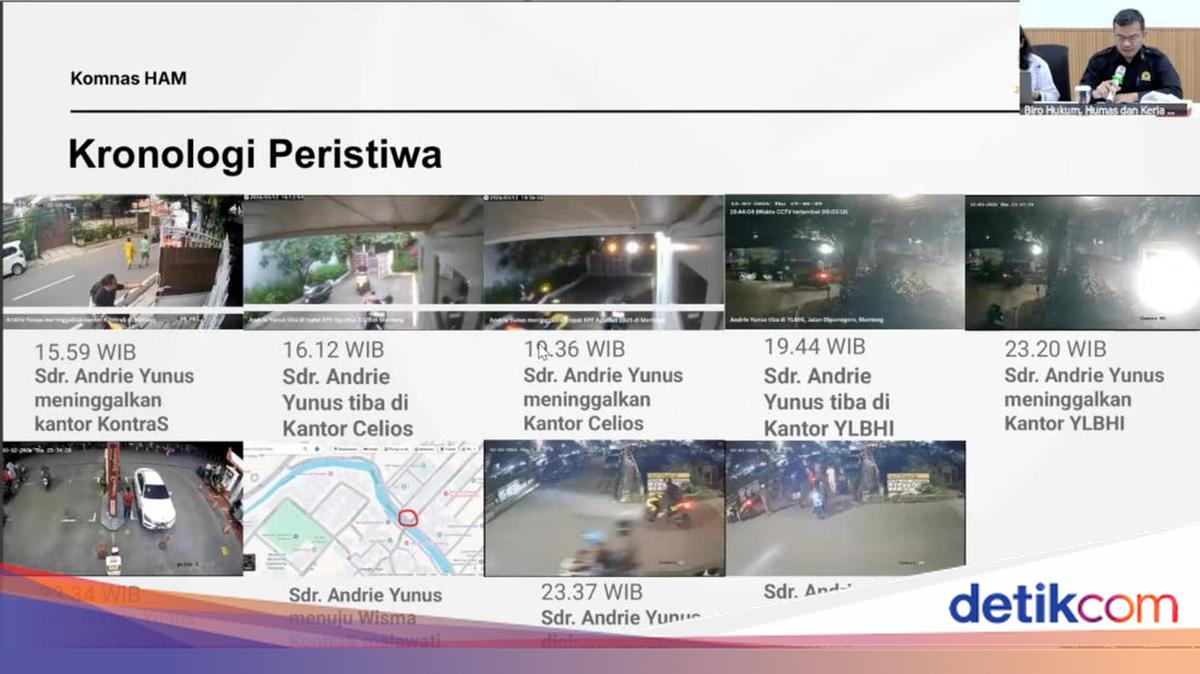 Komnas HAM Ungkap Pergerakan 14 Orang Diduga Terlibat Kasus Andrie Yunus