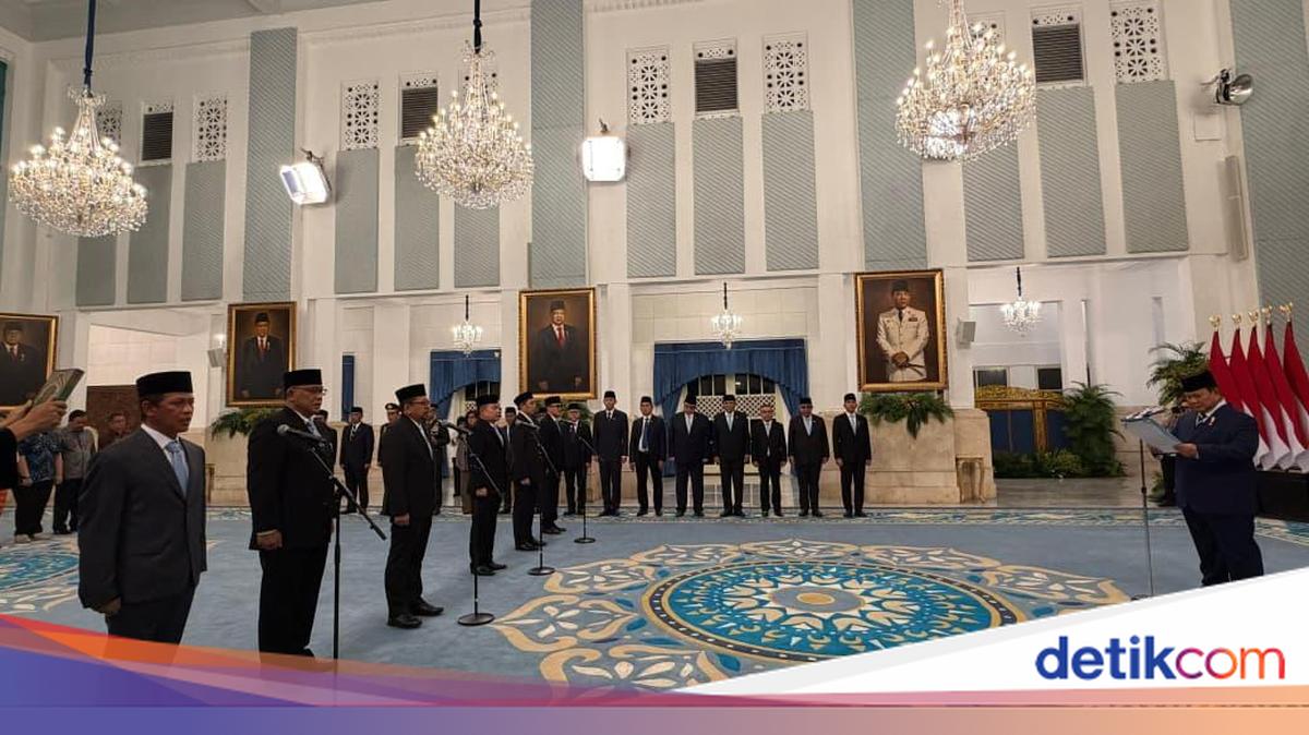 Reshuffle Kabinet Hari Ini, Simak Profil 6 Pejabat yang Dilantik Prabowo