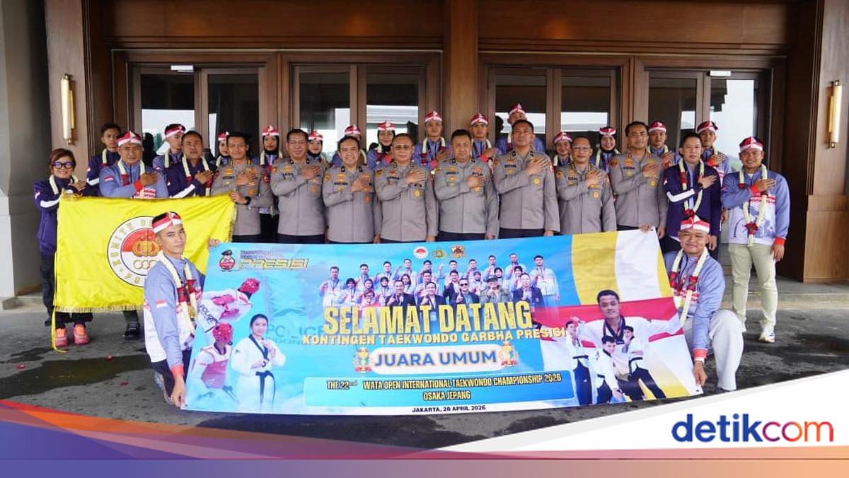 As SDM Kapolri Sambut Tim Taekwondo Polri Juara Umum WATA Championship di Soetta