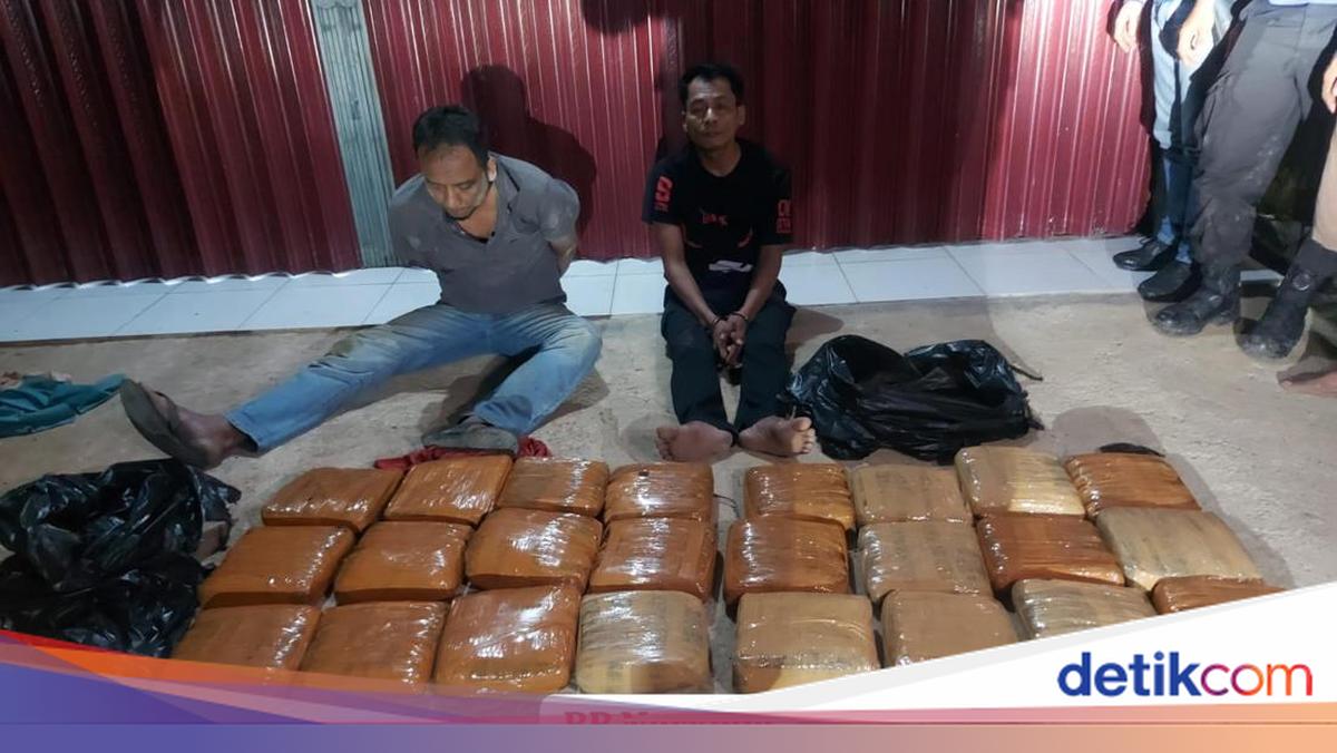 Bareskrim Bekuk 2 Kurir Bawa 23 Kg Ganja di Riau, Pemilik Narkoba Diburu