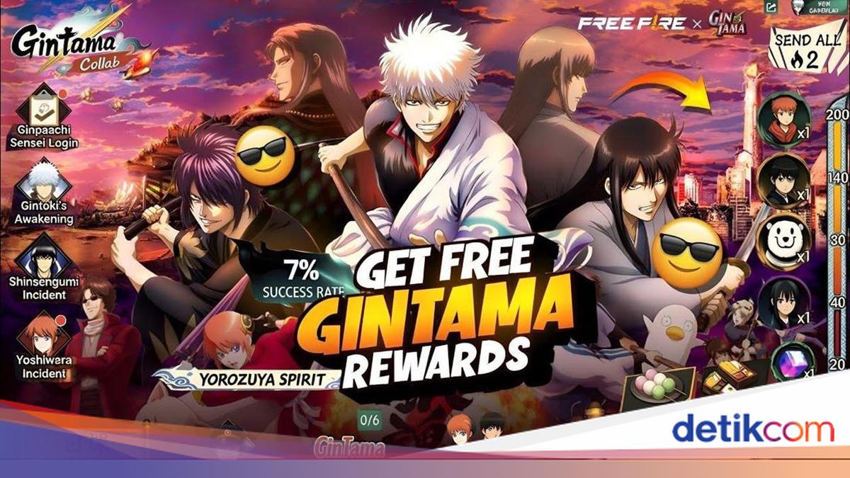 Free Fire x Gintama Resmi Rilis, Ini Cara Ikut Event-Beli Pass Lebih Hemat