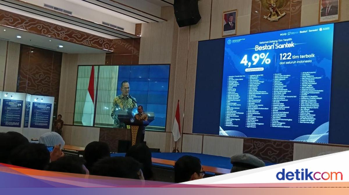 122 Rp 122 Tim Periset Lolos Pendanaan Bestari Saintek, Total Rp 57 M