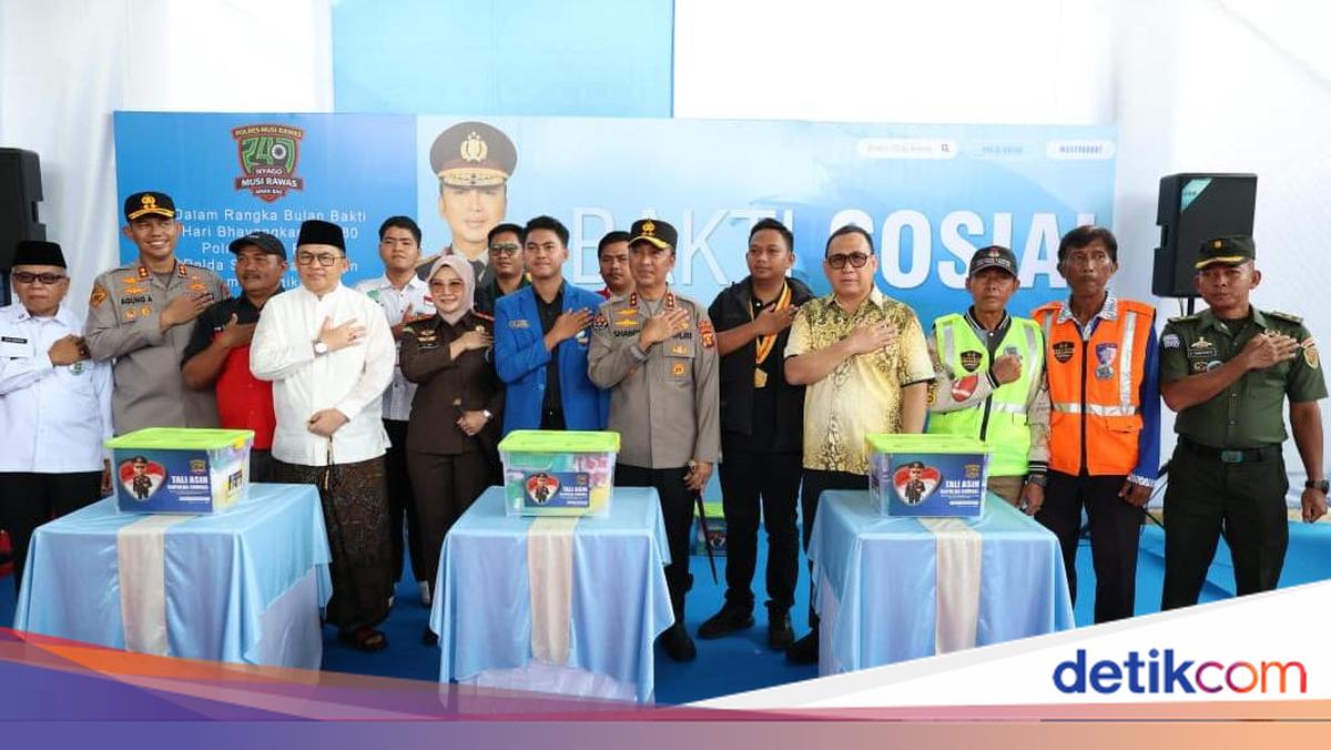Sambut Hari Bhayangkara, Kapolda Sumsel Resmikan SPKT dan Salurkan Bantuan