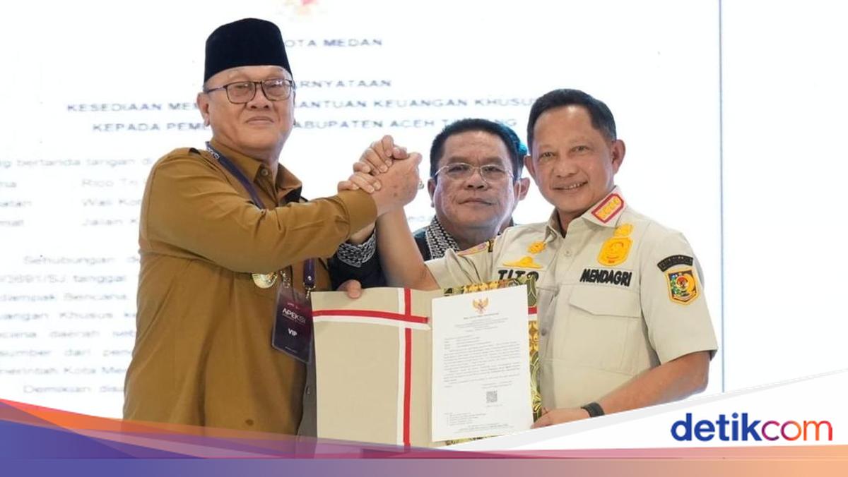 Solidaritas Sumut dan Sumbar Hibahkan Rp 287 Miliar untuk Pemulihan Aceh