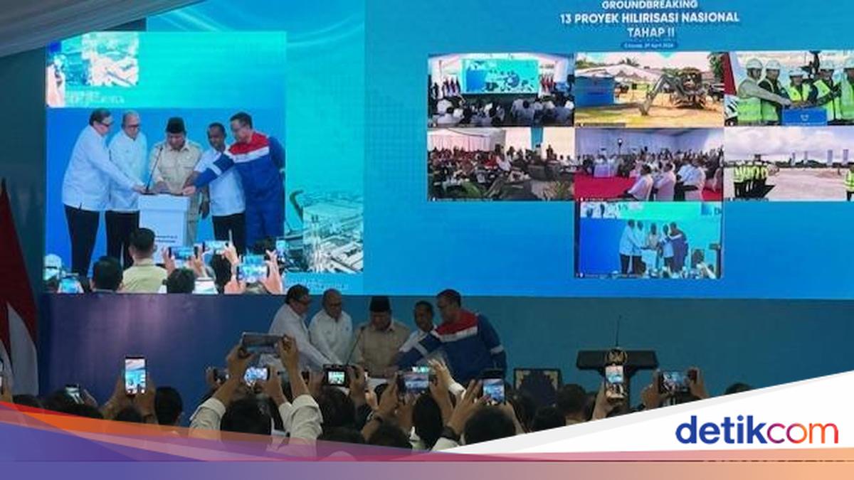 Prabowo Groundbreaking 13 Proyek Hilirisasi Mulai dari Kilang hingga Tangki BBM