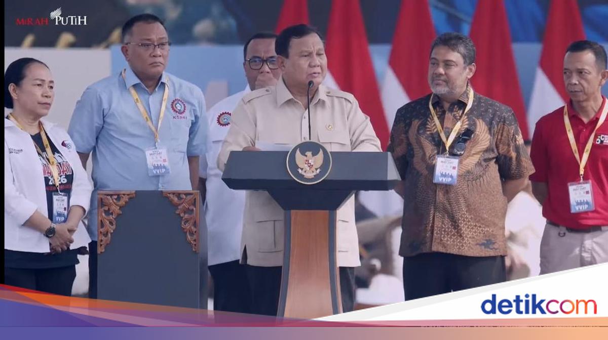 May Day, Prabowo Janji Perjuangkan Daycare hingga Rumah Terjangkau Buruh