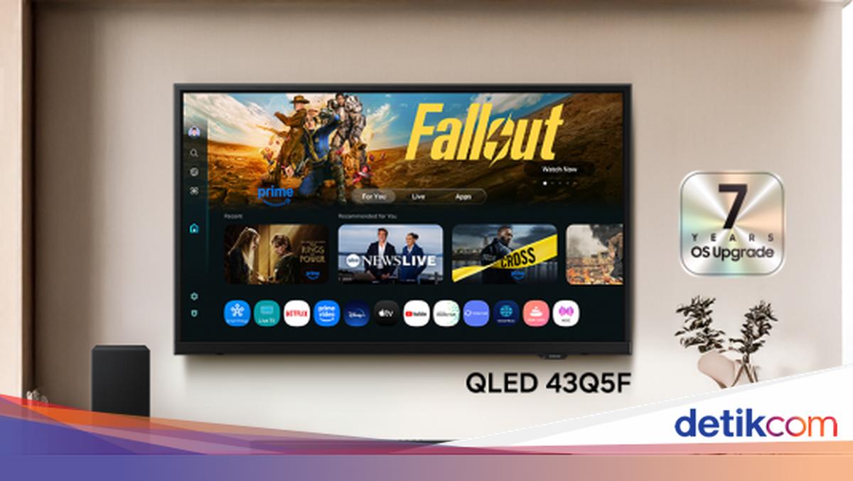 Samsung QLED Q5F 43 Inci Meluncur di RI, TV Rp 4 Jutaan dengan Update 7 Tahun