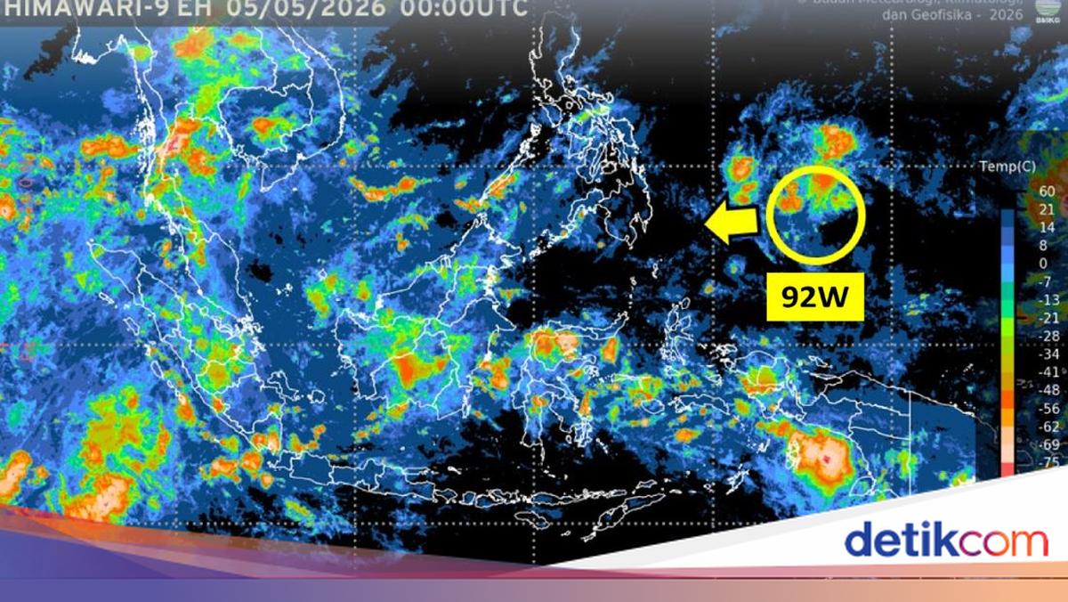 Bibit Siklon Tropis 92W Muncul Saat RI Mulai Masuk Musim Kemarau