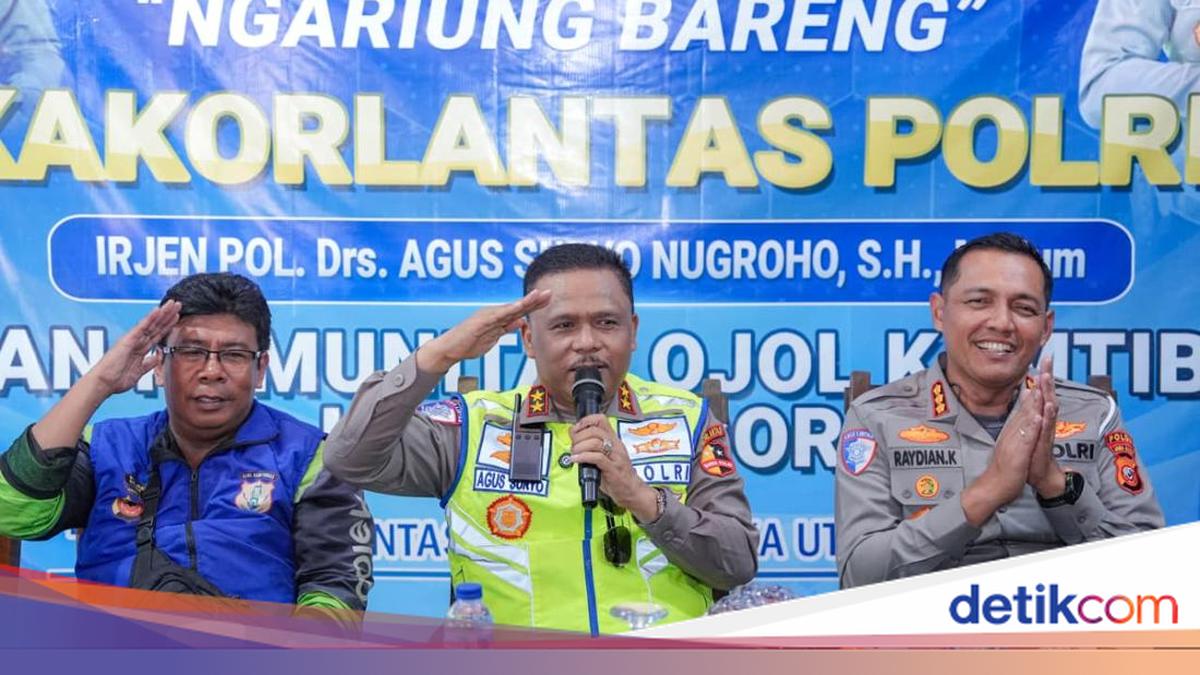 Polantas Menyapa di Bogor, Kakorlantas Ajak Ojol Jadi Pahlawan Keselamatan