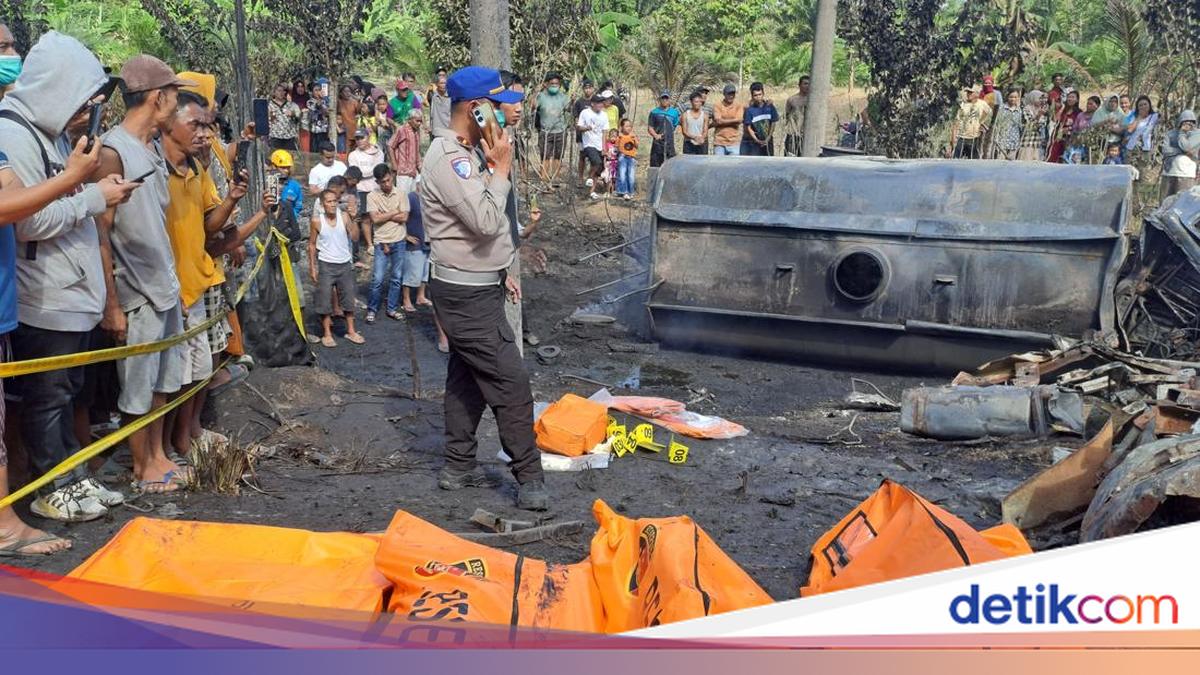 Polda Sumsel Olah TKP Kecelakaan Bus ALS, Temukan Tabung Gas hingga 2 Motor