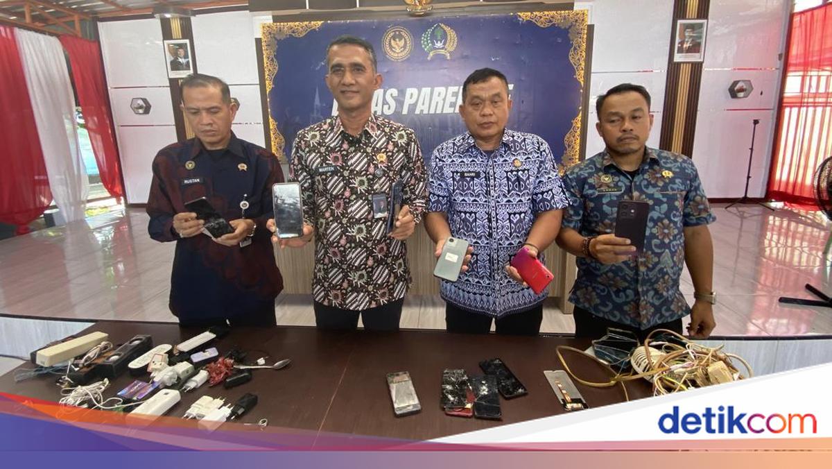 Api Razia Razia Ruang Tahanan, Lapas Parepare Temukan 9 HP di Tong Sampah-Kamar Mandi