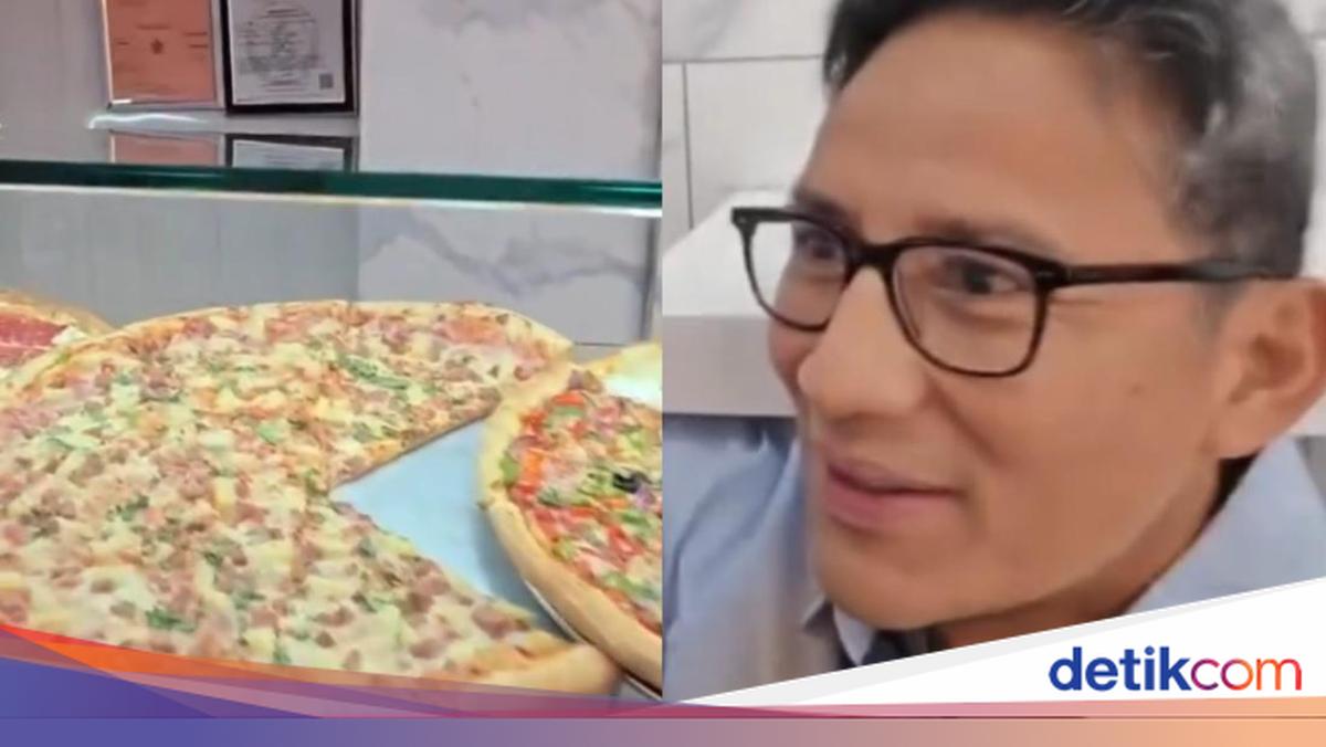 Sandiaga Uno Kulineran di New York, Temukan Pizza Halal Aneka Topping