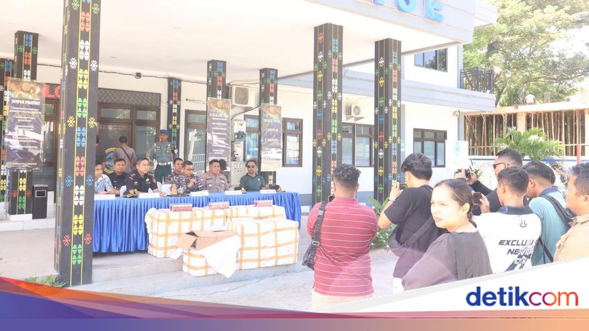 Lanal Labuan Bajo Gagalkan Penyelundupan 112 Ribu Batang Rokok Ilegal