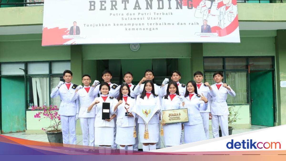 SMAN 2 Bitung Juara Lomba Kreasi Baris Berbaris, Wakili Sulut ke Nasional