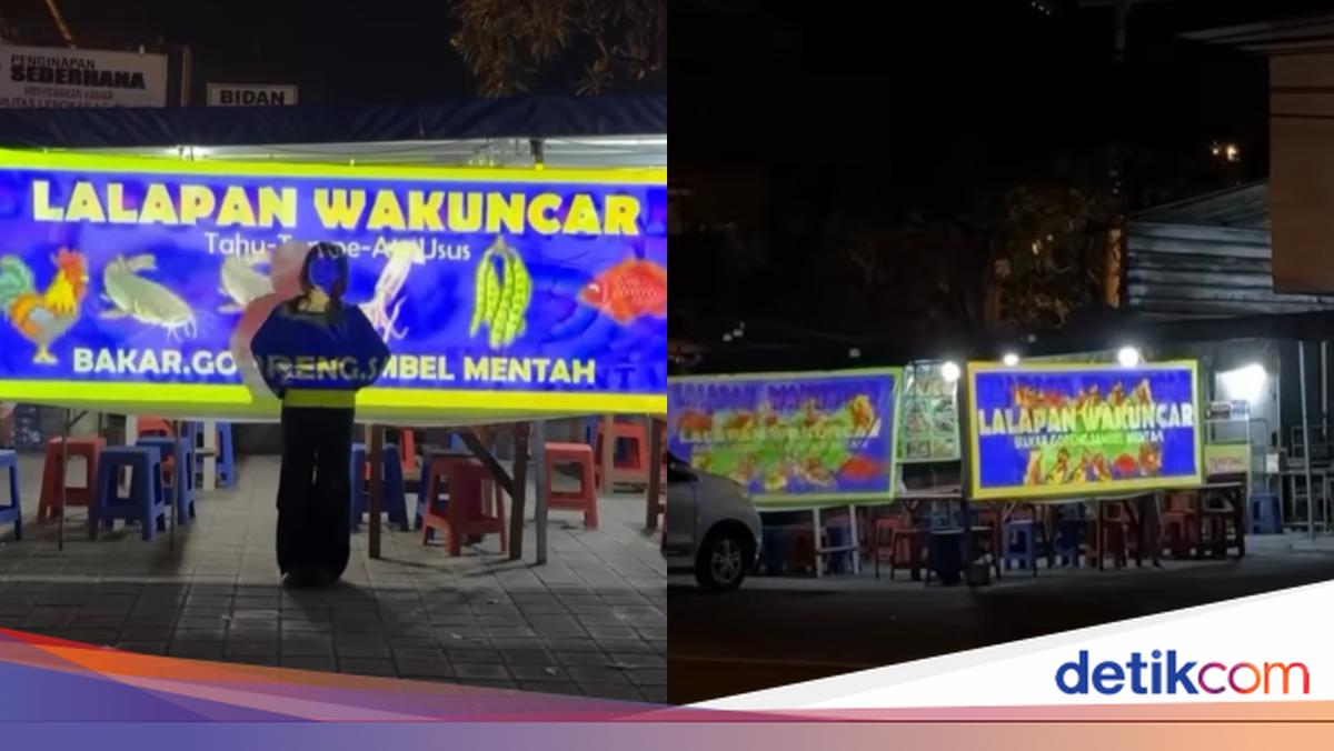 Kreatif! Tenda Pecel Lele Ini Disulap Jadi Instalasi Seni Visual Modern
