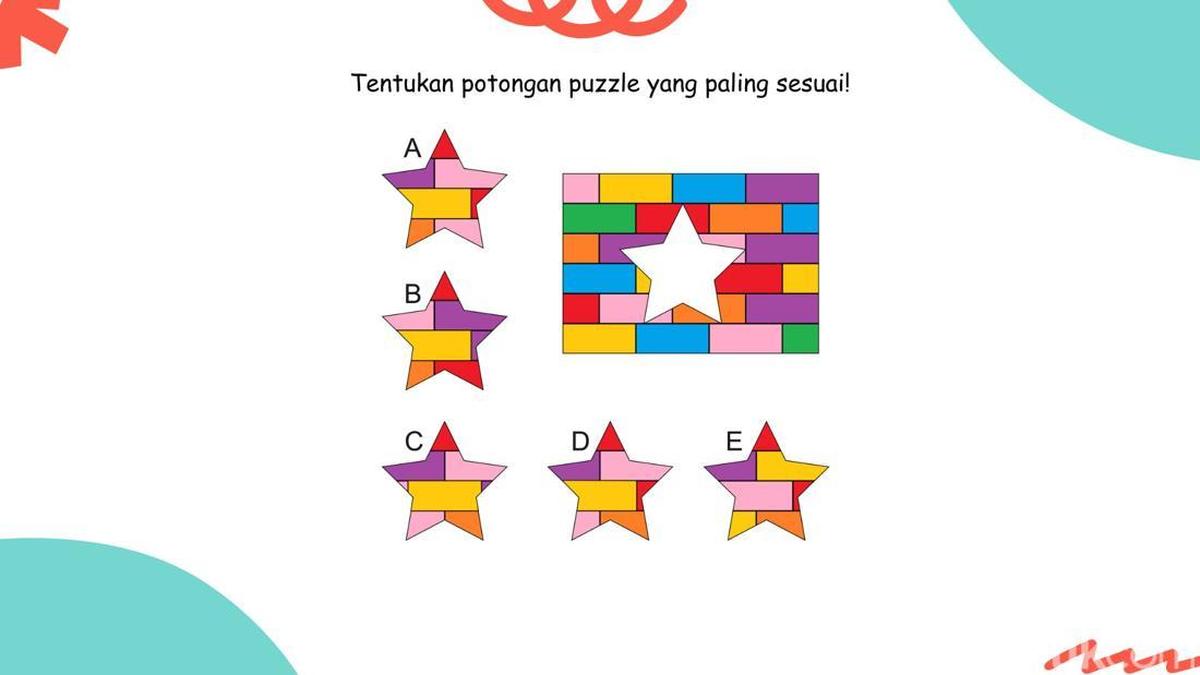 Bisa Mengecoh Kalau Buru-buru, Coba Temukan Potongan Puzzle yang Tepat