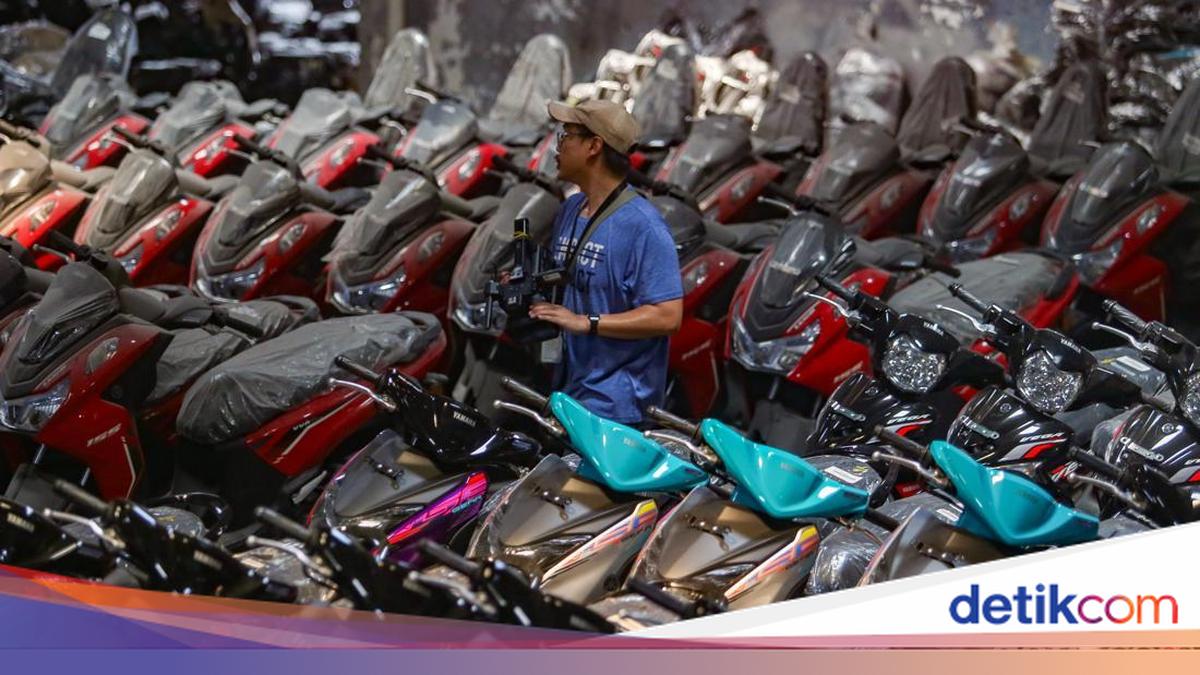 Penampakan Ribuan Motor Hasil Kejahatan di Gudang Penampungan Jaksel