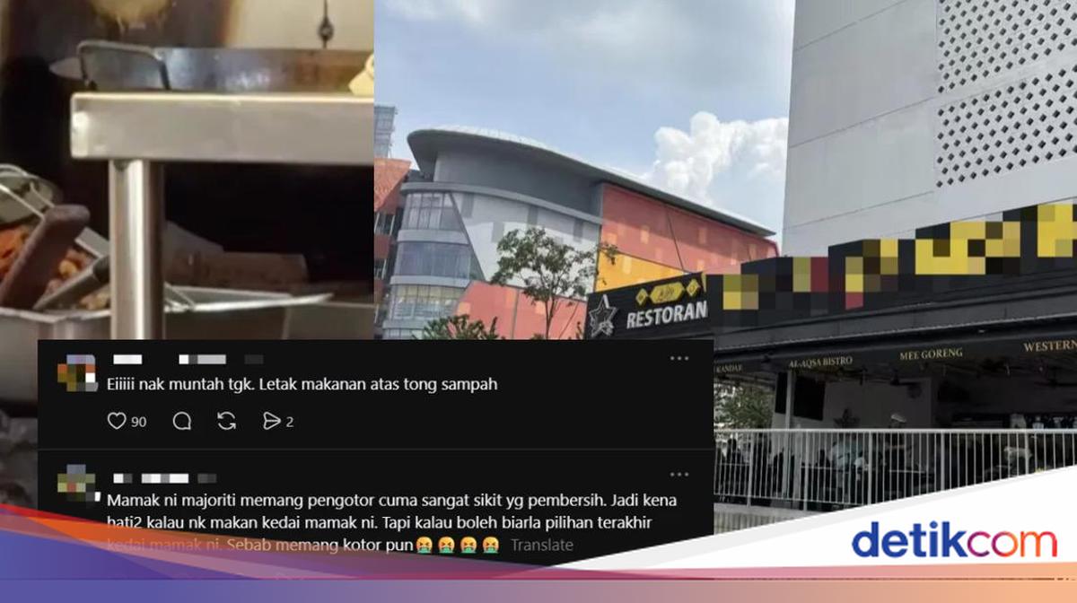 Jorok! Warung Makan Ini Ketahuan Taruh Ayam di Atas Tempat Sampah