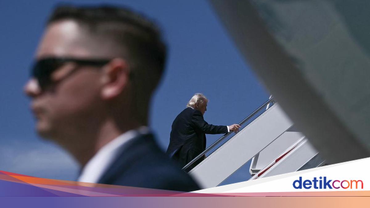 Trump Diam-diam Pindah Pesawat dengan Truk Katering Akibat Ancaman Iran