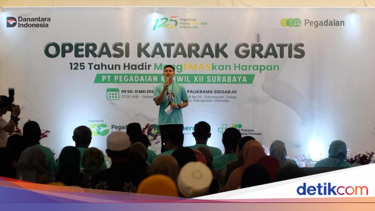 Pegadaian Gelar Operasi Katarak Gratis di Sidoarjo Jawa Timur