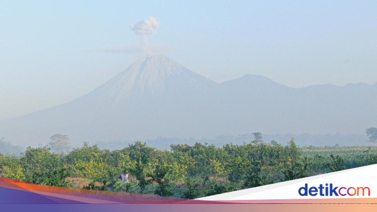Gunung Semeru Erupsi 3 Kali di Minggu Pagi