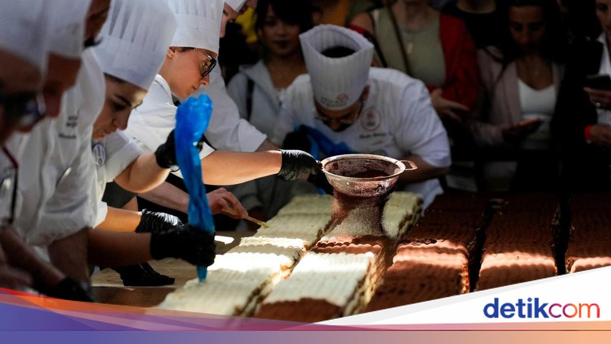 Tiramisu Sepanjang 440 Meter Pecahkan Rekor Dunia