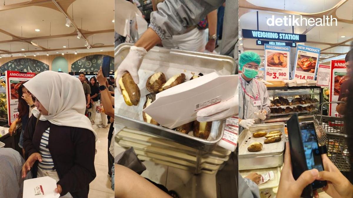 Antrean Ubi Cream Cheese Mengular, Tandanya Tren Jajanan Sehat Makin Diminati?