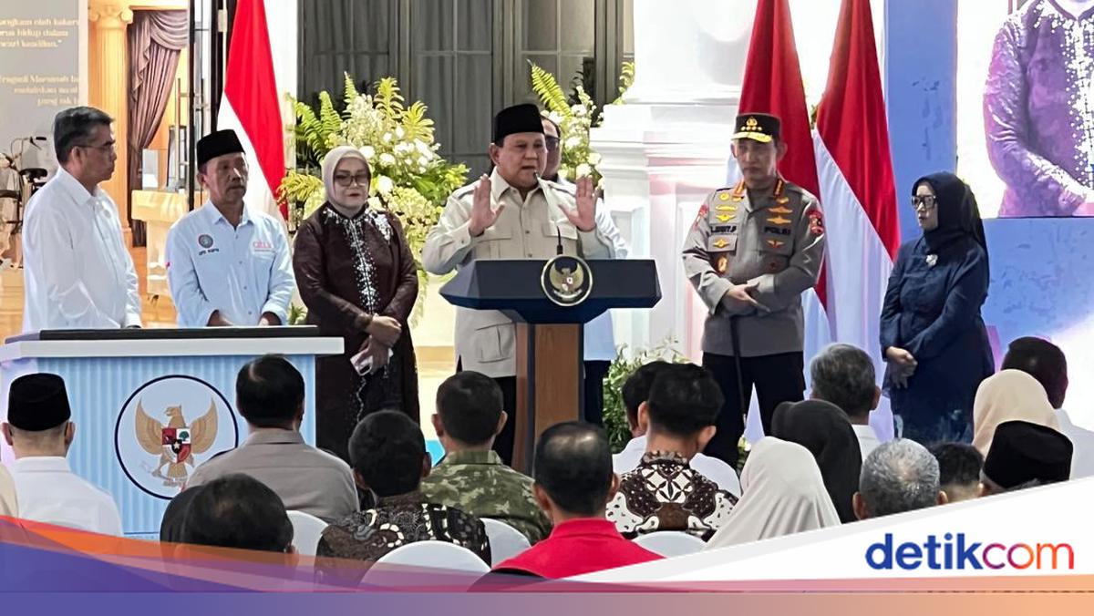 Prabowo: Saya Sedih Pejabat yang Saya Angkat Malah Nyuri Uang Rakyat