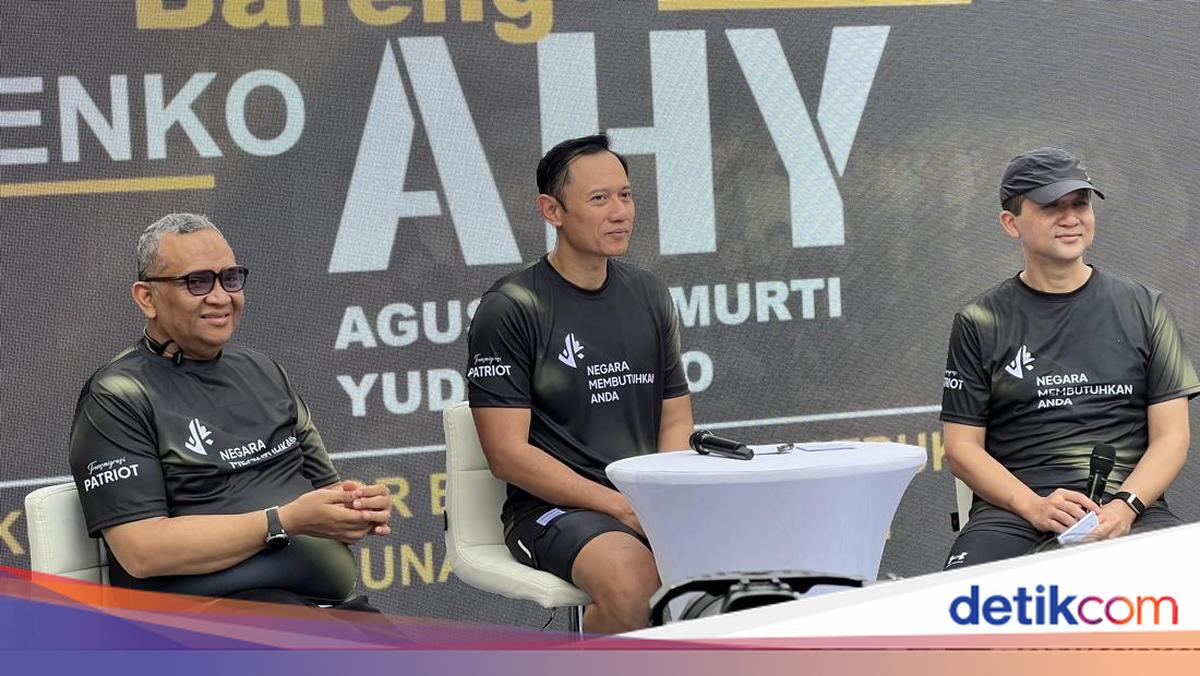 AHY dan Mentrans Lari di CFD Bundaran HI, Ajak Warga Ikut Ekspedisi Patriot