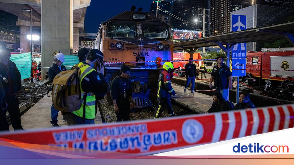 Tabrakan Kereta Barang dan Bus di Bangkok Tewaskan 8 Orang
