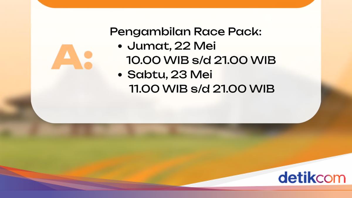 Jadwal Pengambilan Racepack Jogja Run D-City 2026, Kamu Daftar Belum?