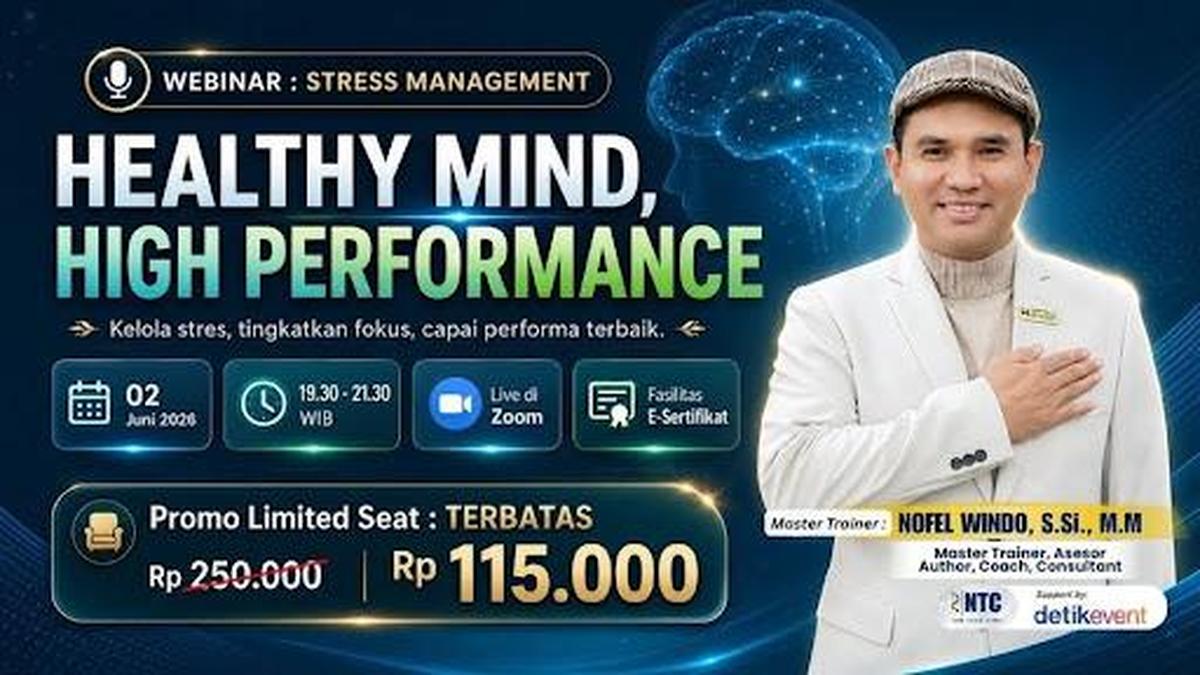 Jangan Sampai Burnout Kerjaan, Ikuti Webinar Healthy Mind, High Performance Sekarang!