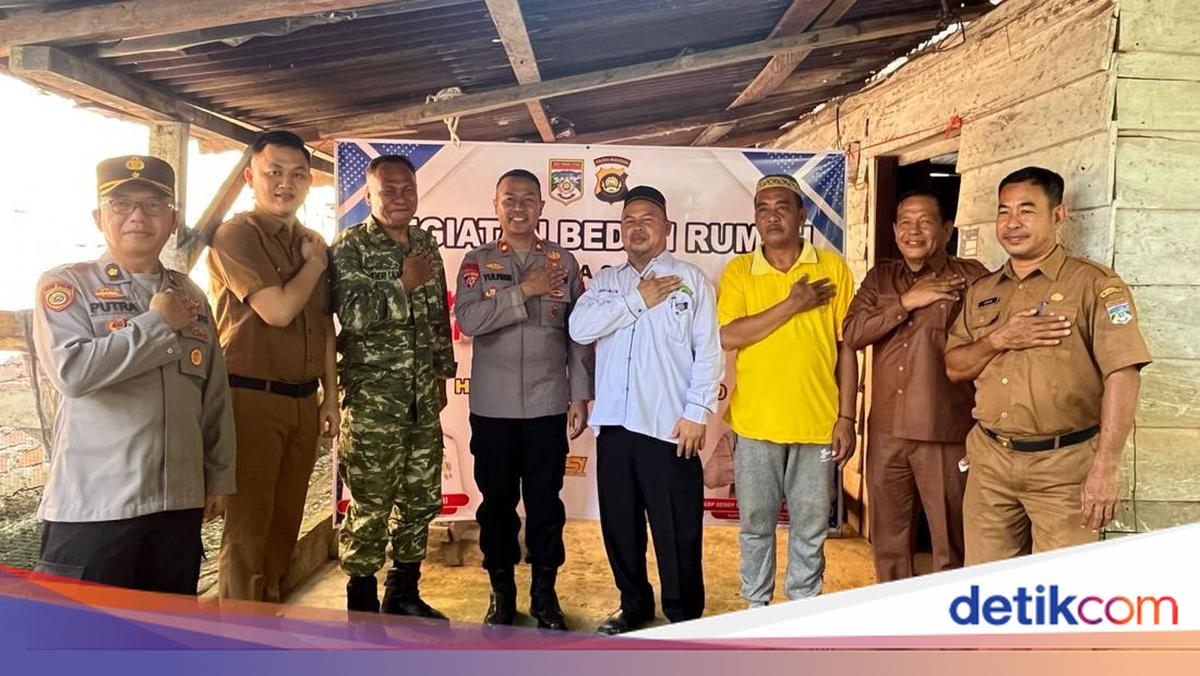 Dukung Program Nasional, Polda Sumsel Bedah Rumah 2 Warga Muratara
