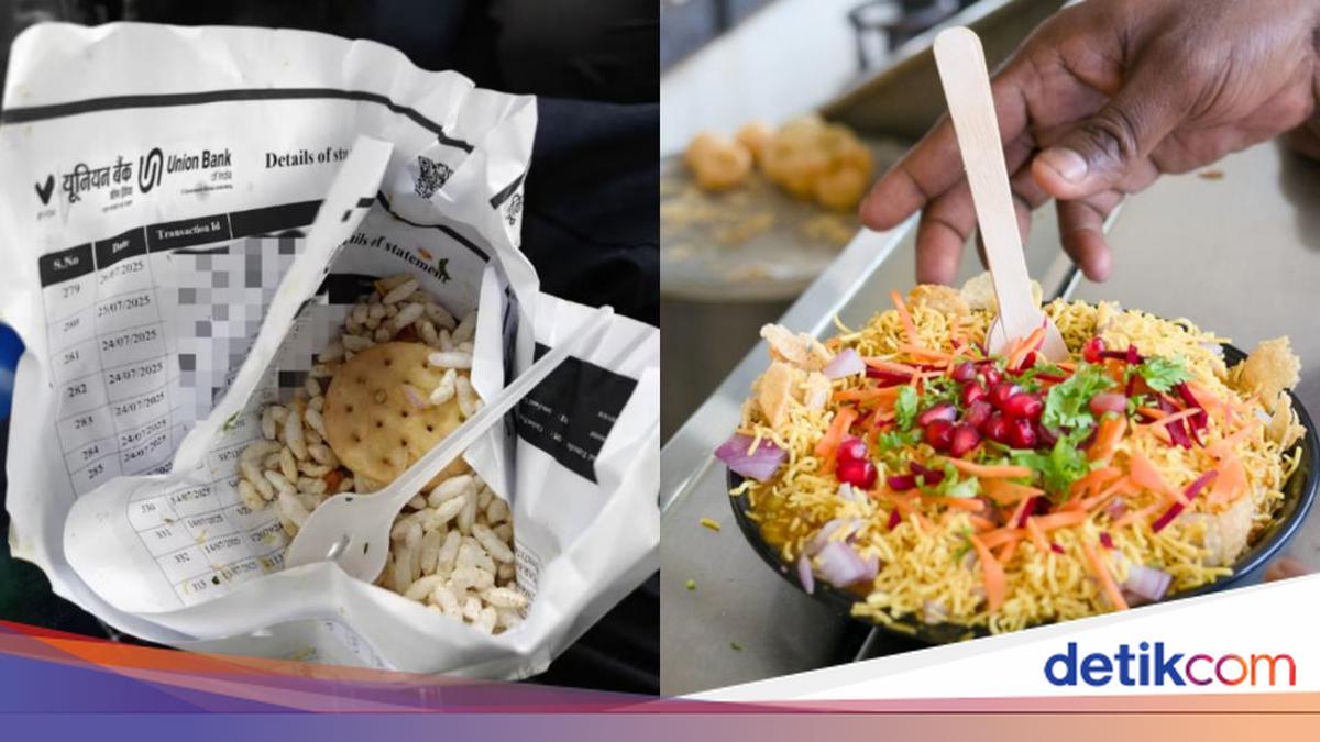 Nol Privasi! Jajanan 3 Ribuan Ini Dibungkus Kertas Mutasi Rekening