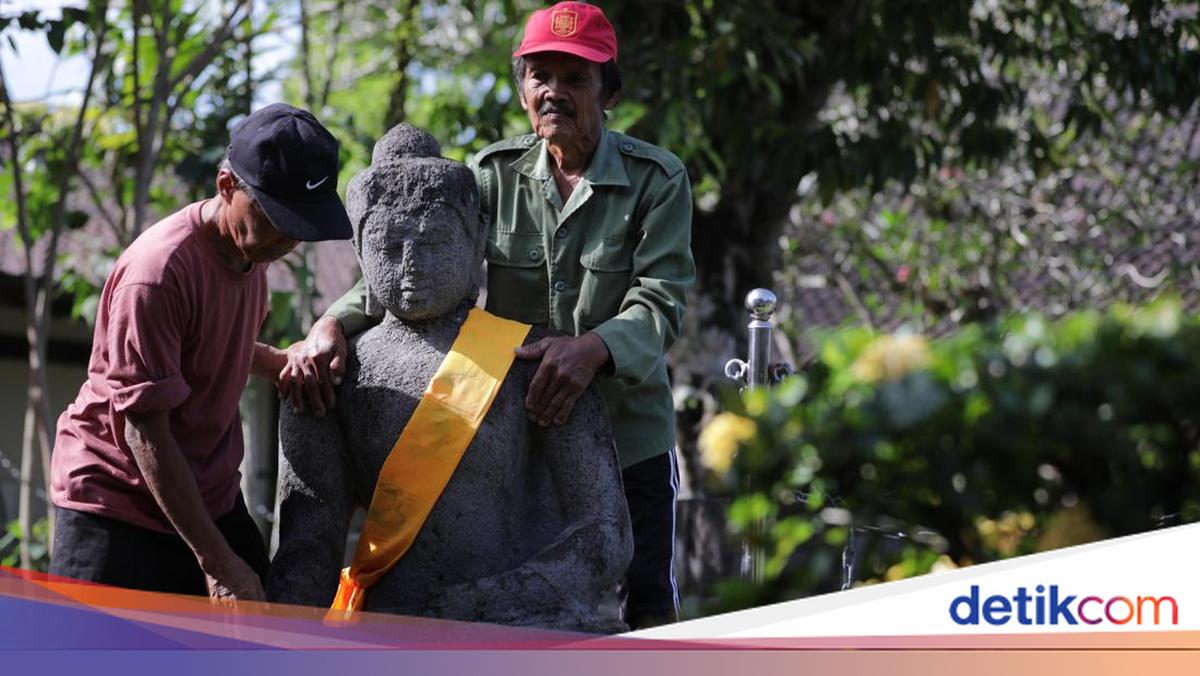 Jelang Waisak, Arca Unfinished Buddha Borobudur Dipindah ke Lapangan Kenari