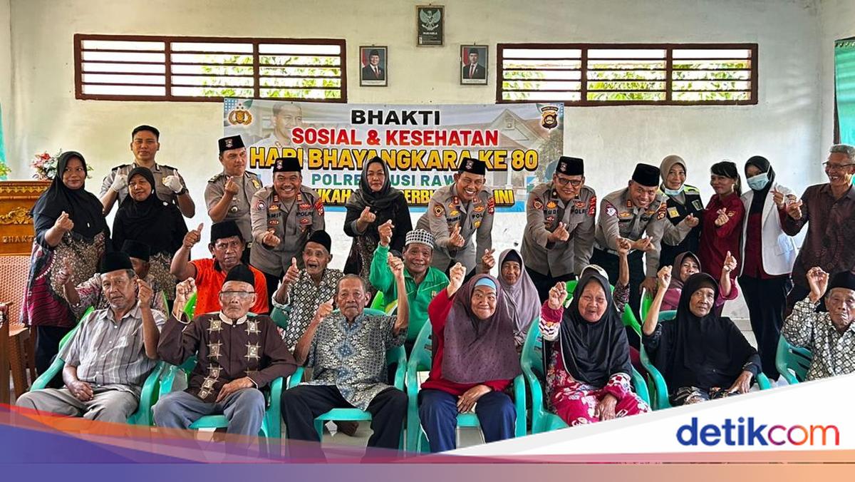 Polda Sumsel Gelar Cek Kesehatan dan Salurkan Bantuan di Panti Jompo Musi Rawas