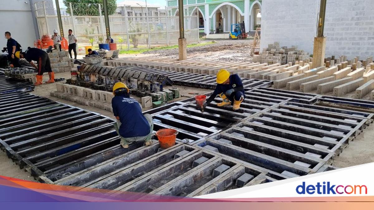 Melihat Produksi Paving Block Napi Lapas Tangerang, Laris Dipakai Perusahaan