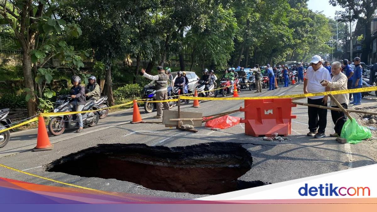 Bina Marga Ungkap Kronologi Jalan Lenteng Agung Jaksel Amblas